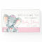 Girls Adorable Elephant Baby Shower Banners