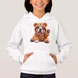 GIRL'S ADORABLE TEDDY BEAR BULLDOG