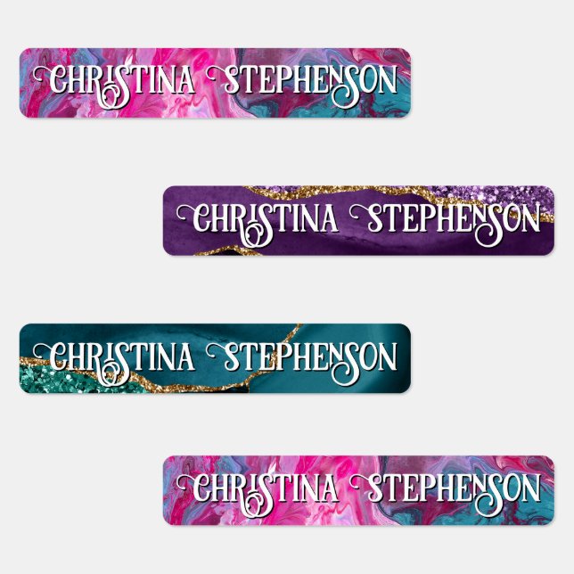 Girls Agate Marble School Name Daycare Childcare (Group)