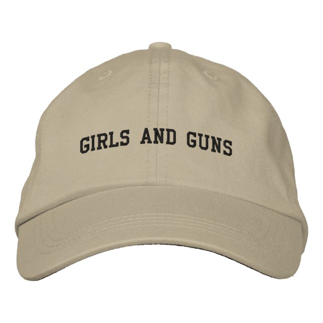 GIRLS and GUNS Embroidered Hat (Front)