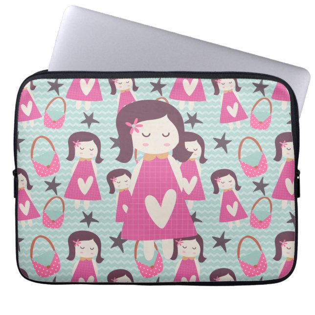 Girls and Handbags Laptop Sleeve (Front)