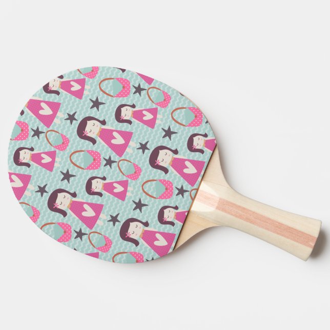 Girls and Handbags Ping Pong Paddle (Back Side)