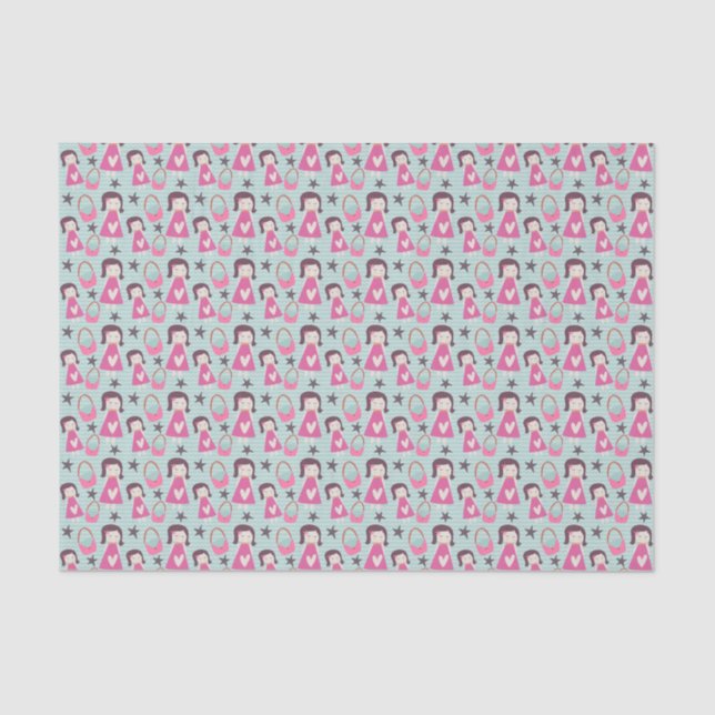 Girls and Handbags Tissue Paper (Front)