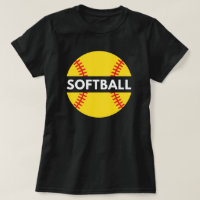 Girls and Women Softball | Softball Quote Black
