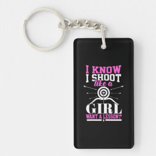 Girls Archery Bow Hunting Mum n Key Ring