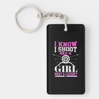Girls Archery Bow Hunting Mum n Key Ring