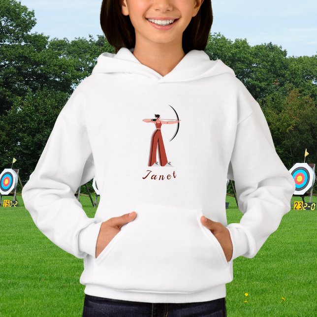 Girl's Archery Theme Bow Arrow Archers Kid Name (Creator Uploaded)