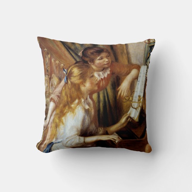 Girls at the Piano Cushion (Front)