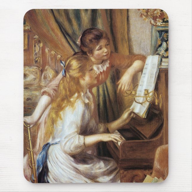 Girls at the Piano Mouse Mat (Front)