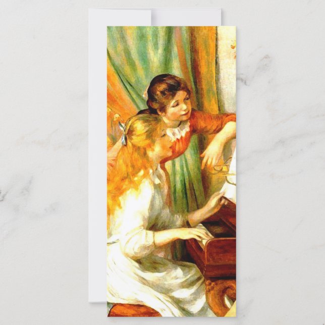 Girls at the Piano Rack Cards (Front)