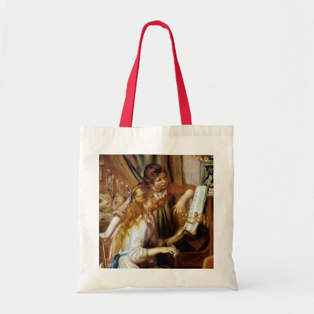 Girls at the Piano Tote Bag (Front)