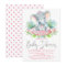 Girls Baby Elephant Baby Shower Invitations