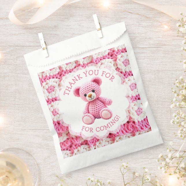 Girl's Baby Shower | Thank you for Coming Favour Bags (Clipped)