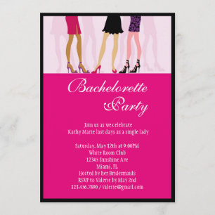 Girls Bachelorette Party Invitation