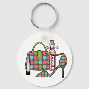 Girls Bags and Shoes Three Key Ring
