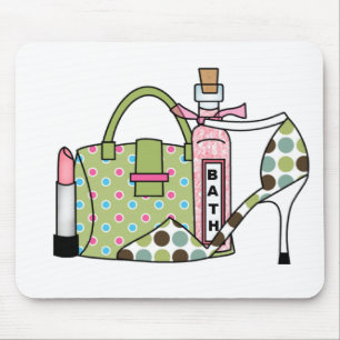 Girls Bags and Shoes Two Mouse Mat
