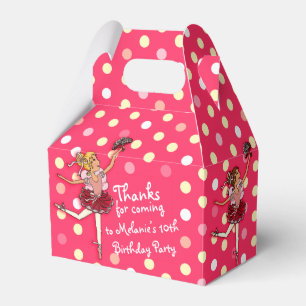 Girls Ballerina birthday party thanks gift box