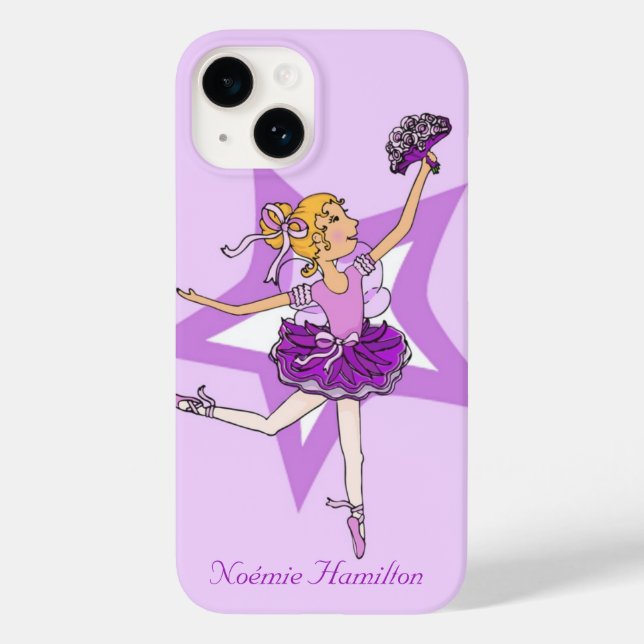 Girls ballerina blonde hair iphone barely case (Back)