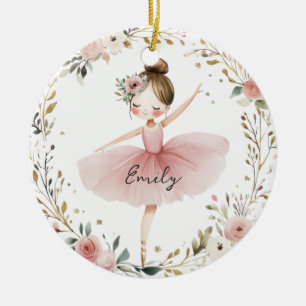 Girl's Ballerina Ceramic Tree Decoration