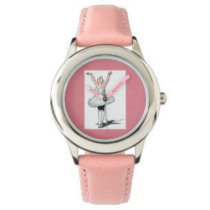 Girls Ballet Pink Dance Gift Ballerina Kids Watch