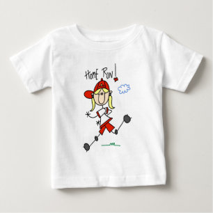 Girls Baseball Home Run Tshirts and Gifts