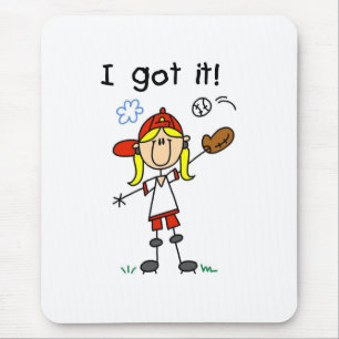 Girls Baseball I Got It Mouse Mat