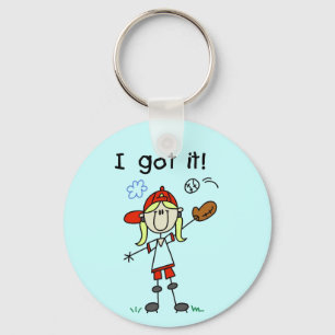 Girls Baseball I Got It Tshirts and Gifts Key Ring