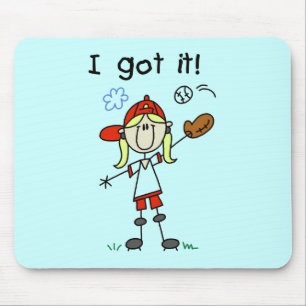 Girls Baseball I Got It Tshirts and Gifts Mouse Mat