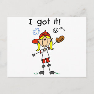 Girls Baseball I Got It Tshirts and Gifts Postcard
