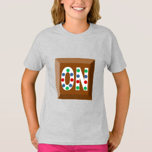 Girls' Basic T-Shirt ash CHOCOLATE ONTARIO