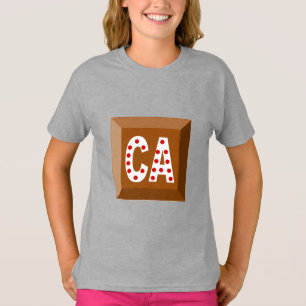 Girls' Basic T-Shirt CHOCOLATE CANADA