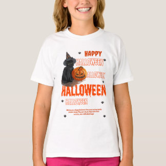 Girls' Basic T-Shirt Halloween PRINT