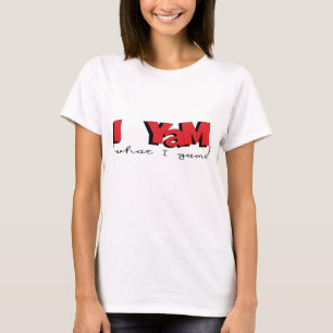 Girls' Basic T-Shirt "I Yam What I Yam"