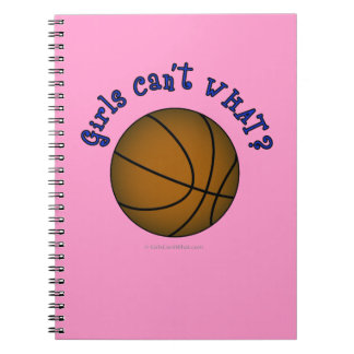 Girls Basketball - Brown/Blue Notebook
