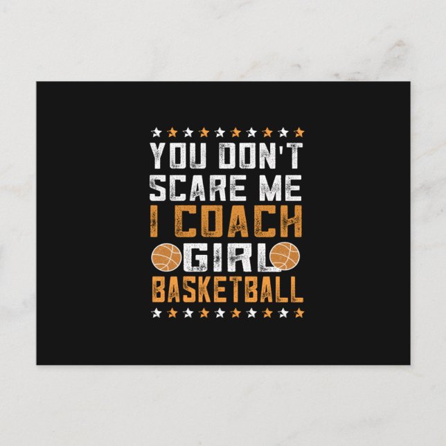 Girls Basketball Coach | Basketball lover Postcard (Front)