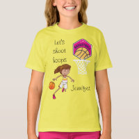 Girls Basketball "Let's Shoot Hoops" Custom