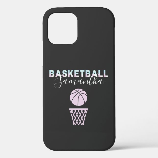 Girls Basketball Name Cute Basket Personalised Case-Mate iPhone Case (Back)