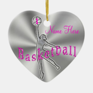 Girls Basketball Ornaments Her NAME and NUMBER