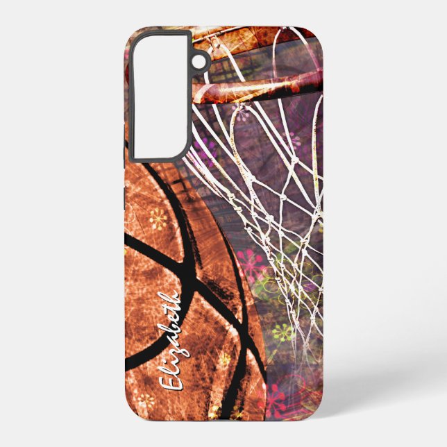 girls basketball personalised sports gifts samsung galaxy s22+ case (Back)