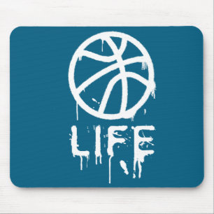 Girls Basketball Player Basket Mouse Mat