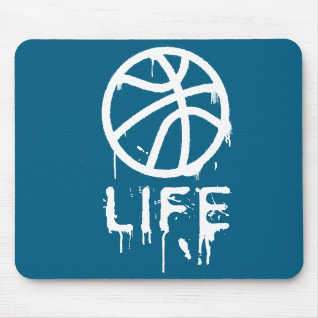 Girls Basketball Player Basket Mouse Mat (Front)
