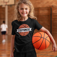 Girls' Basketball Player Custom Team/School Name