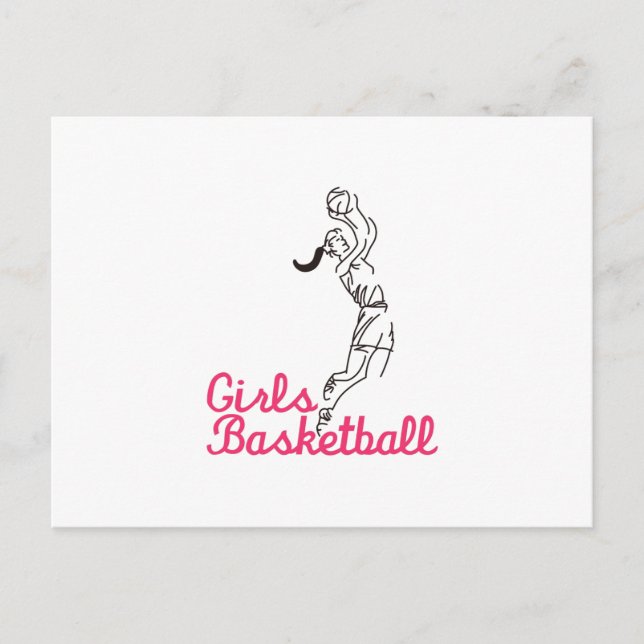 Girls Basketball Postcard (Front)