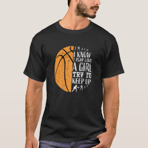 Girls Basketball Sayings Kids Teen Girl T-Shirt