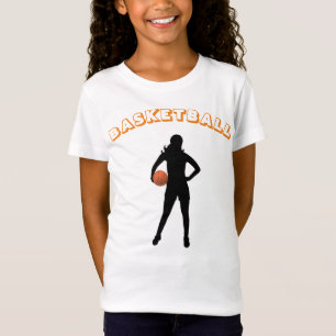 Girl's Basketball T-Shirt with Name & Number