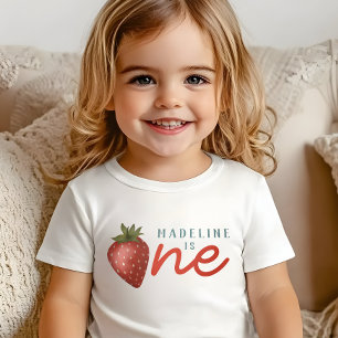 Girls Berry First Summer Kids 1st Birthday Baby T-Shirt