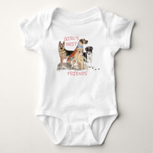 Girl's Best Friends Baby Bodysuit