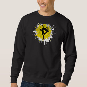 Girls Biellman Spin Ice Skating Figure Skater Wint Sweatshirt