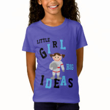 GIRLS BIG IDEAS Astronaut Add NAME Back Tshirt