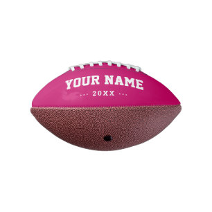 Girls Birthday gift idea custom pink mini football American Football